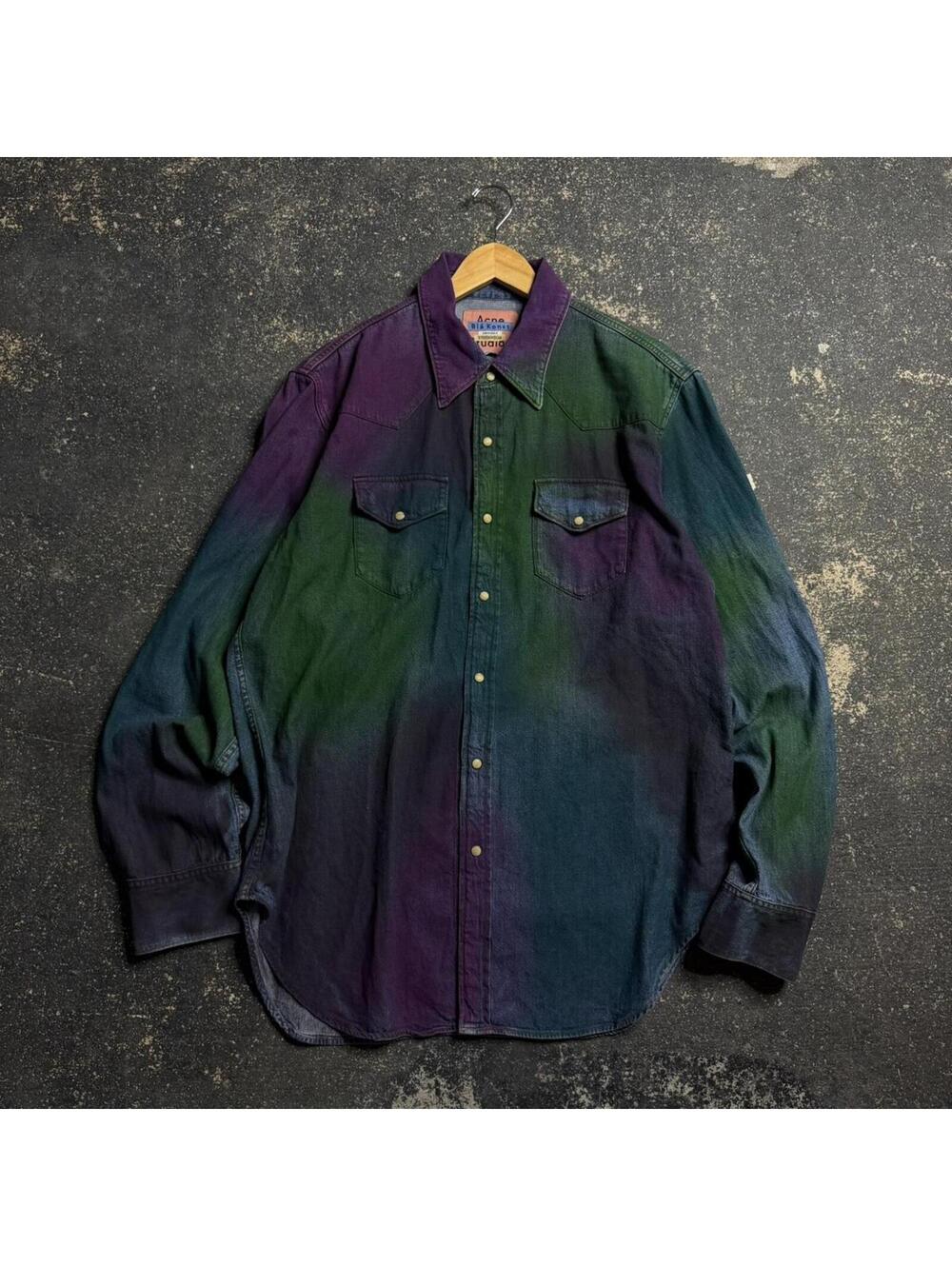 Acne Studios "2001 Rainbow Spray” NWT Shirt